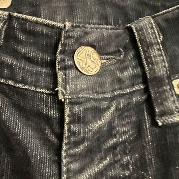 Anthropologie AG Tomboy Boyfriend Fit Distressed Whiskered Corduroy Jeans Sz 26R - Picture 12 of 13